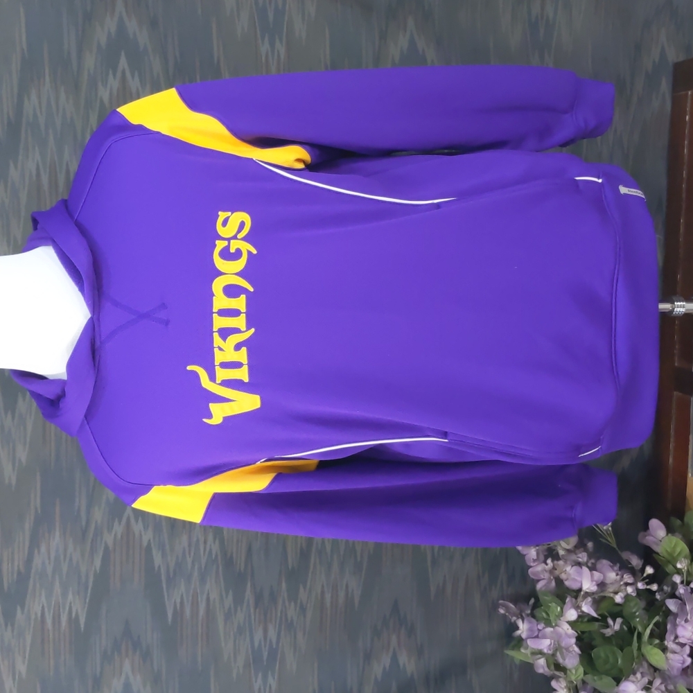 NWOT Reebok NFL "VIKINGS" Long Sleeved Sweatshirt Hoodie S